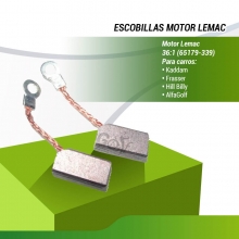 2 Uds. ESCOBILLAS MOTOR  LEMAC 36/1 INT.